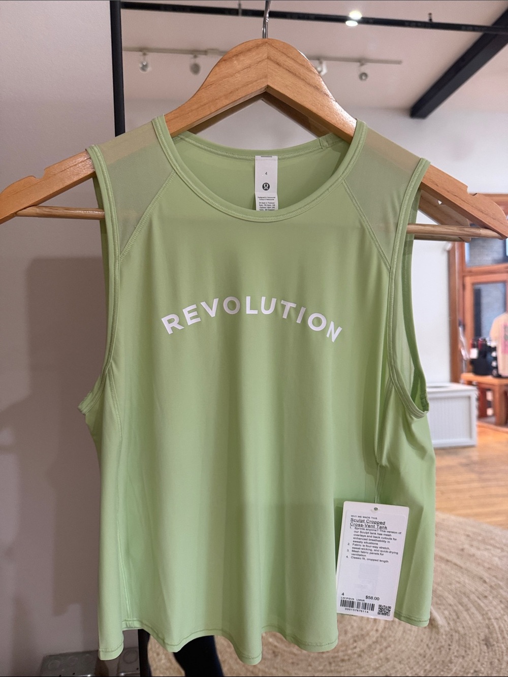 Lululemon Sculpt Cropped Cross-Vent Tank NWT